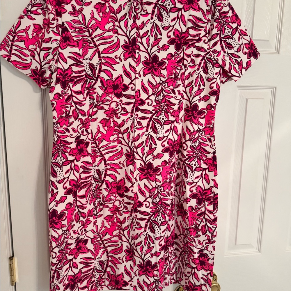 Lily Pulitzer NWT SIZE 16 Mila short sleeve shift dress- Elderflower Blossom - Picture 8 of 11
